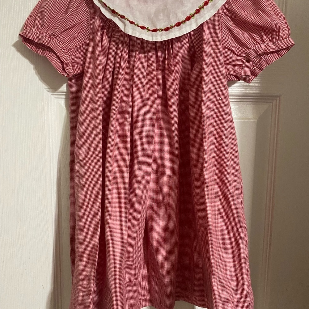Chabre Gingham Bishop Dress - Picture 4 of 8